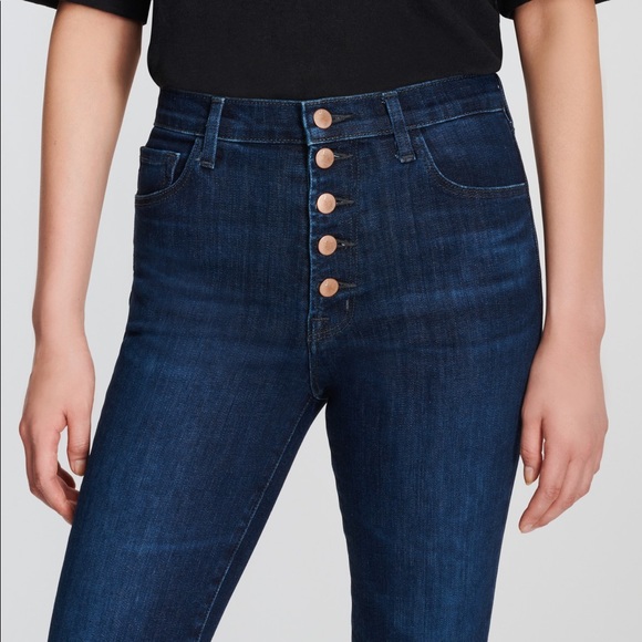 J Brand LILLIE HIGH-RISE CROPPED FLARE - Picture 6 of 12